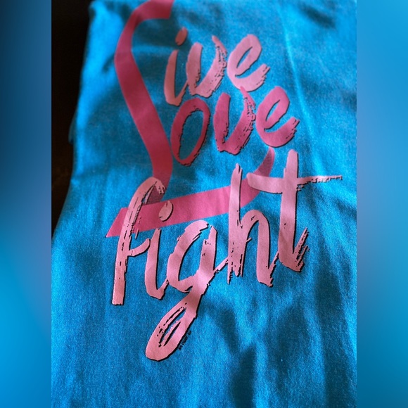 Live Love Fight Breast Cancer Short Sleeve Tee - Picture 3 of 5